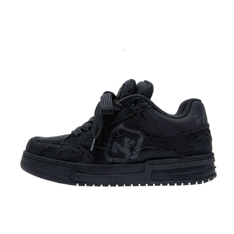 Designer brand Shoe Destruction Aesthetic Series Black Knight Youth Trend Casual Thick-Soled Men's Shoes Low-Top Unisex Sneakers