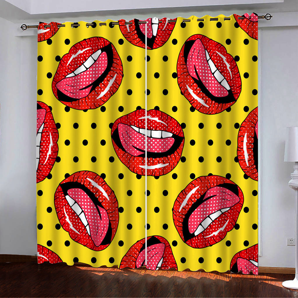 YL-38010 Floral Printed High-Density Blackout Curtain available for cross-border trade, 3D digital printing, custom designs welcome.