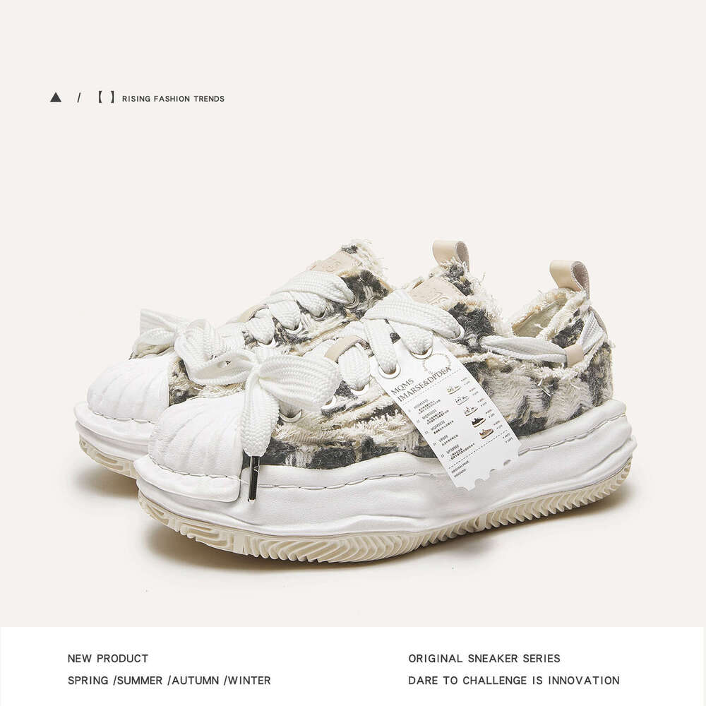 Designer brand Shoe Shopping Receipt: Deconstructed Dissolving Versatile Trendy Sneakers, Thick-Soled Height-Increasing Shoes, Unisex Couple Shoes