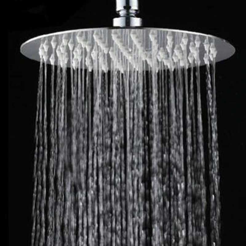 High Quality 10/8/6 Inch Stainless Steel Ultra-Thin Waterfall Shower Heads Rainfall Shower Head Rain Square Round 2024 New C251220