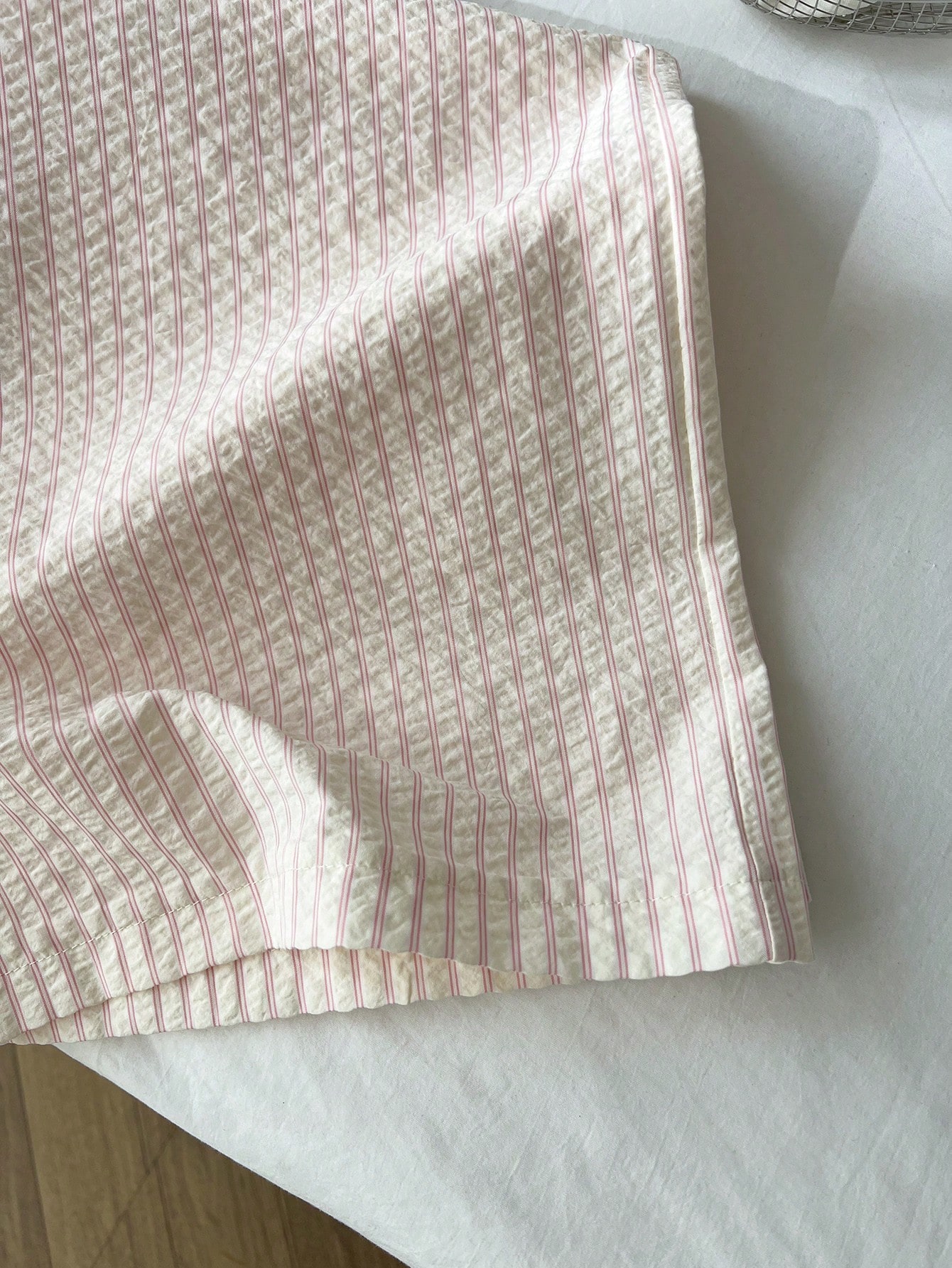 Women's Minimalist Casual Straight Leg Pants - Polyester Ruched Texture Commute Trousers---118