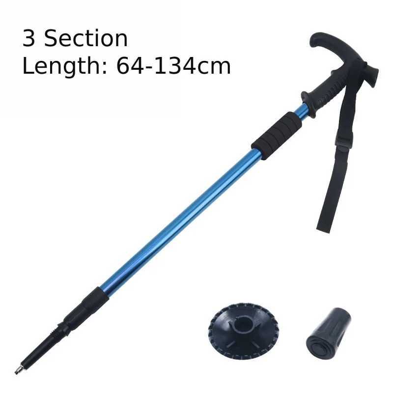 Outdoor Telescopic Trekking Poles Lightweight Aluminum Hiking Pole Men Women Camping Mountaineering Backpacking Trip Cane G251220