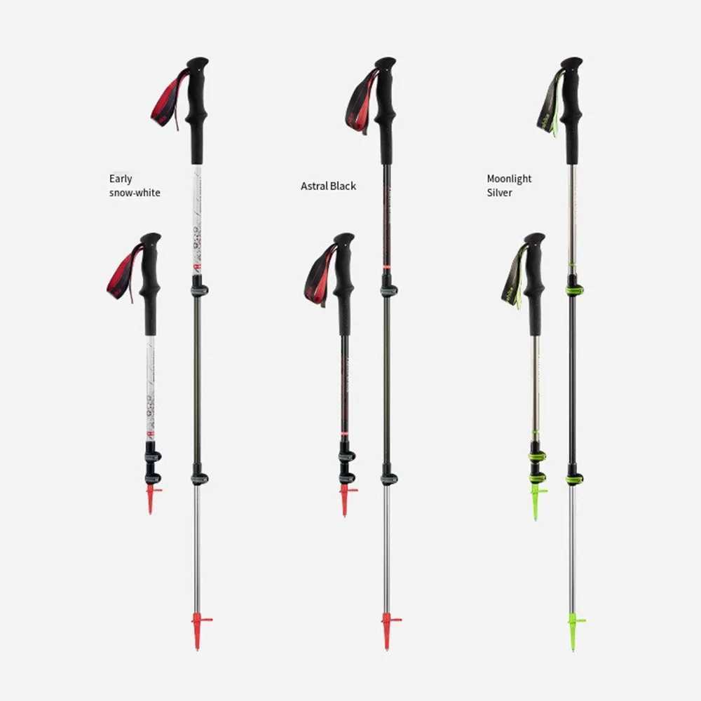 Naturehike Trekking Poles Shock Absorption Walking Sticks Telescopic Foldable Ultralight Adjustable Hiking Cane Camping Pole G251220