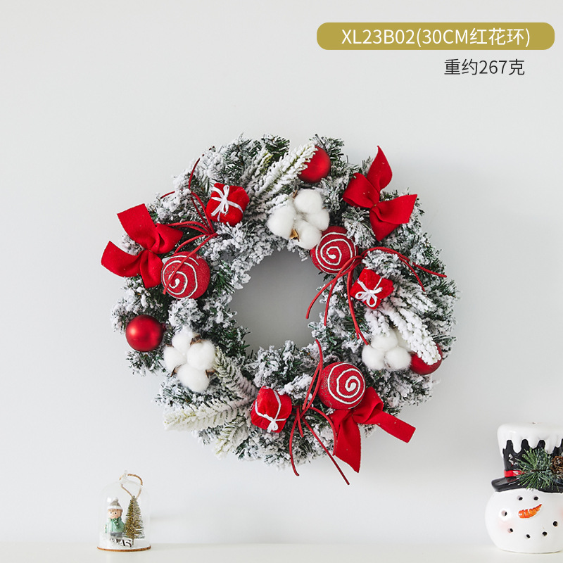 Christmas wreath decorations, Christmas decorations for household use, creating an atmosphere, Christmas tree display window ornaments, Christmas wrea