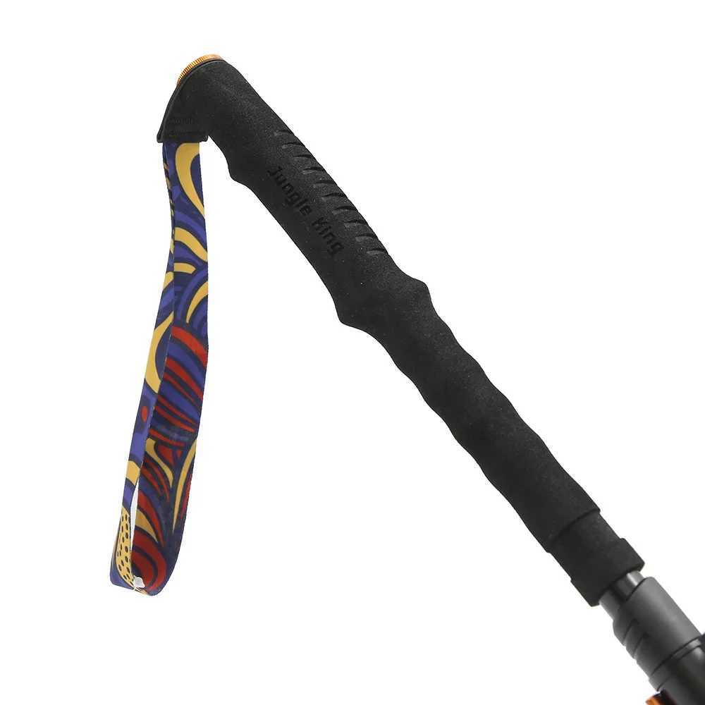 JUNGLEKING New 7075A Aluminum Alloy 5-section Hiking Pole Portable Folding and Telescopic Pole for Mountain Climbing and Hiking G2512201