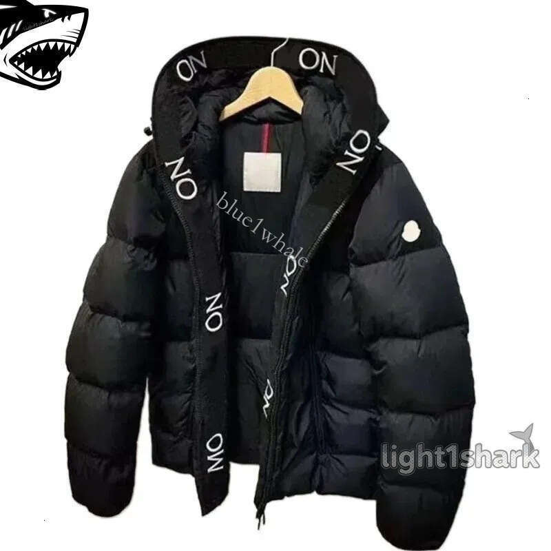 Men's Down Classic Jacket With Chip Hat Winter Coat Letter Embroidery Floral Patterned Padded Regular Fit From Mainland Chi d3