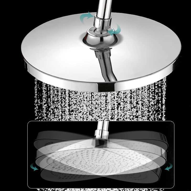 New 25CM Pressurized Ceiling Mounted Shower Head Supercharge Large Flow Top Spray ABS Thicken High Pressure Rainfall Shower Head C251220