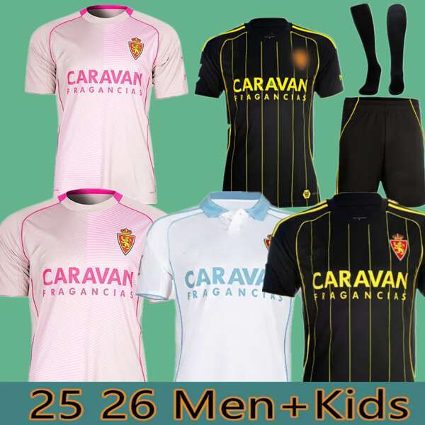 25 26 Real Zaragoza Soccer Jerseys Special -Edition Negredo camisetas de futbol LOZANO 2025 2026 NARVAEZ ZAPATER