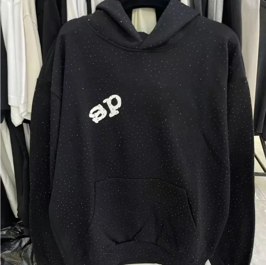 Sp5derhoodies Sweatsuit Vintage Distressed Foam Arahnid Web Graphi Hoody Skinny spider hoodie Dark Gothi Hip Hop Streetwear Traksuit Set Hoodie And Sportswear 067