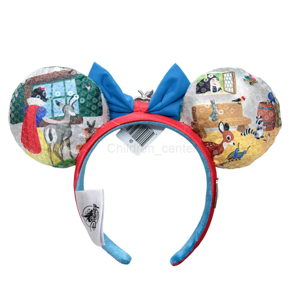 Disney Snow White 100th Anniversary Edition Mickey Mouse Headband Cosplay Accessories Minnie Ear Bambi Apple Headwear Girl Gift H251220