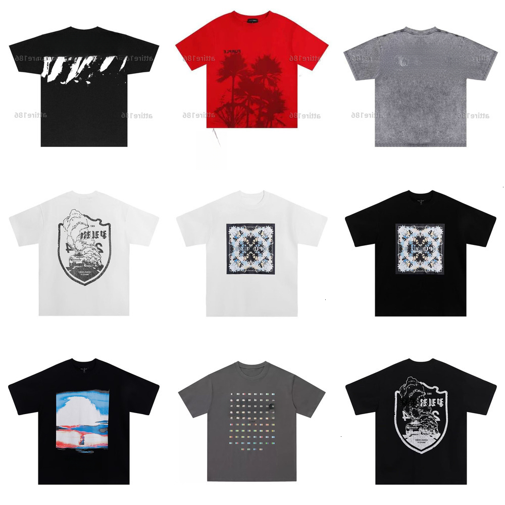 purple graphic tee Designer High Street Men's Printed Summer Fashion Women's T Shirt Designer Long Sleeve Top Letter Cotton T Shirt High Quality Clothing 20 25