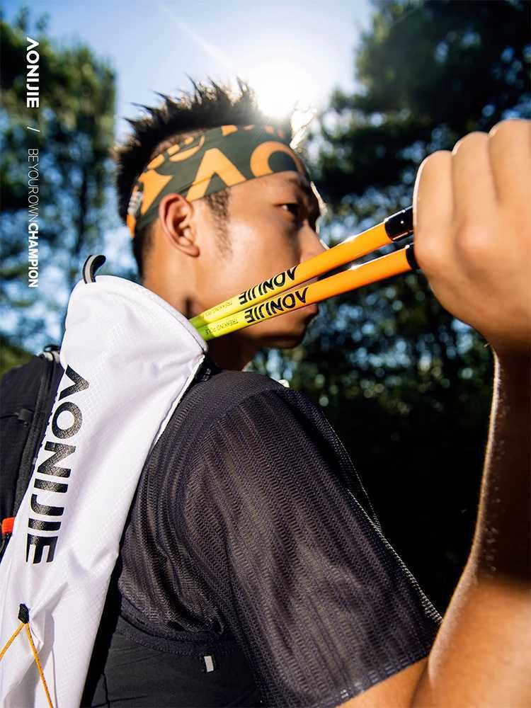 AONlJlE E4204 New Carbon Fiber Trekking Poles Outdoor Collapsible Hiking Sticks for Women and Men G251220