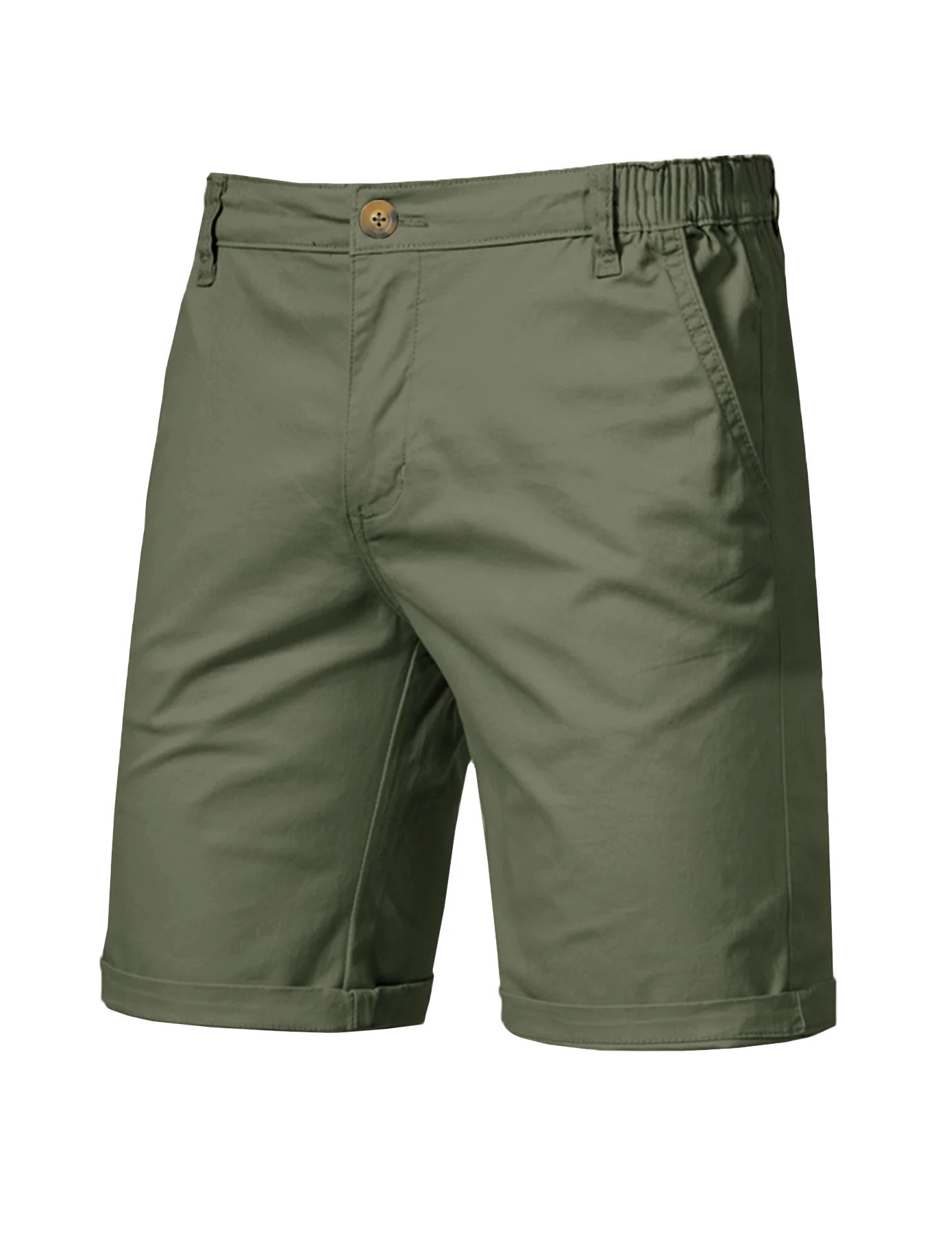 Mens Casual Suit Shorts Summer Business Knee Pants Classic Khaki American Style Streetwear Golf Beige 251219