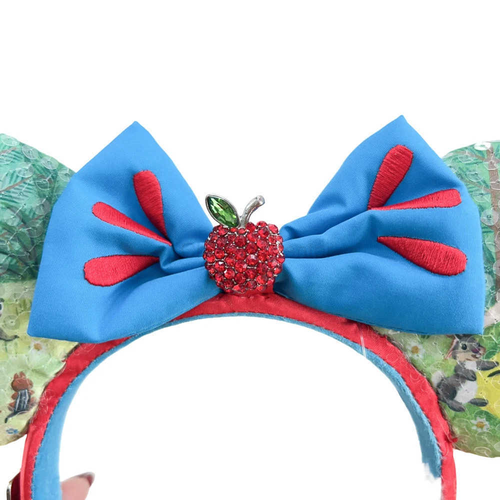 Disney Snow White 100th Anniversary Edition Mickey Mouse Headband Cosplay Accessories Minnie Ear Bambi Apple Headwear Girl Gift H251220