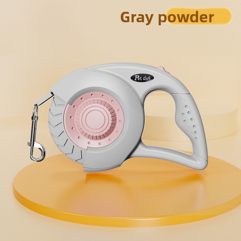 Heavy Duty Chain Leads Retractable Dog Leash with Anti Rust Metal Hook for Large Dogs Pet Walking Training