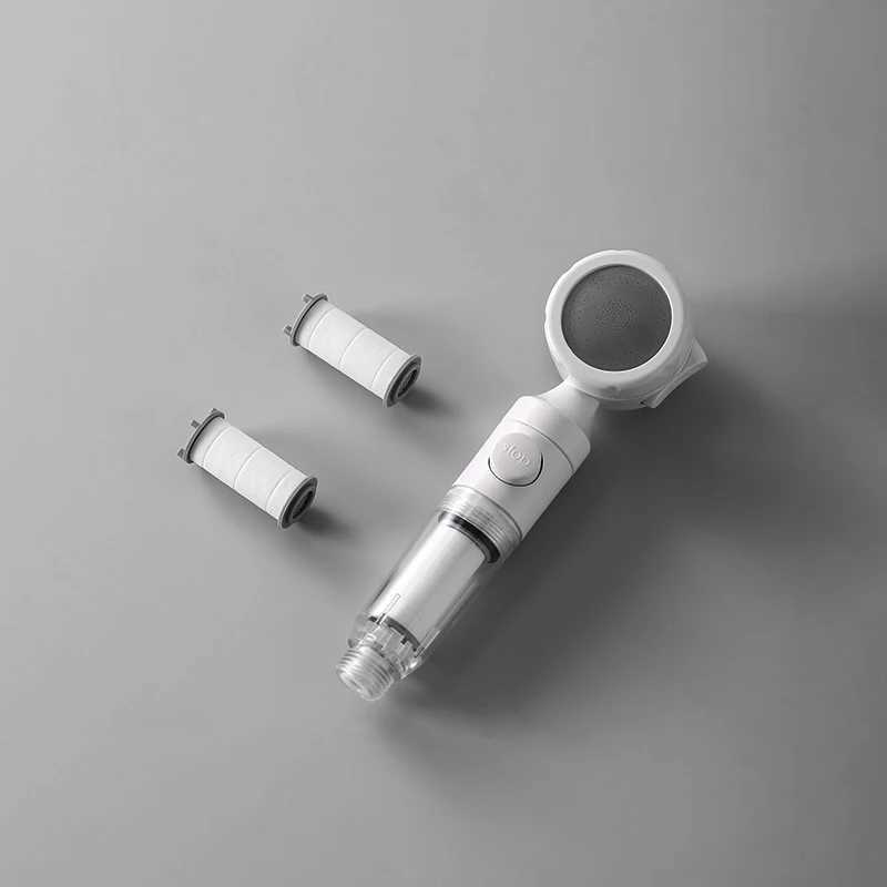 Pressurized Filter Shower Head Water Purifying and Antibacterial Nozzle Portable Shower Head for Traveling Business Trips Hotel C251220