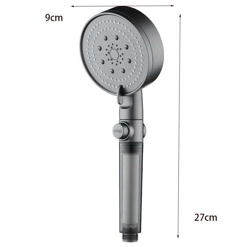 Five-speed high-pressure shower head PP cotton filter home bathroom shower bathroom accessories set C251220