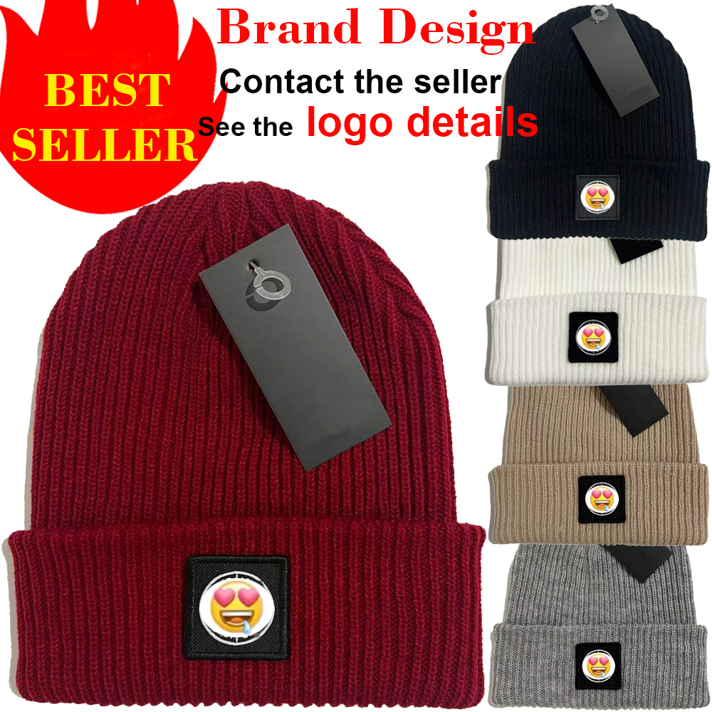 Wholesale Designer Stone Beanie Winter Knitted Hat Warm Beanies Cap Classic Bonnet Girl Boy High Quality Hats For Women Men