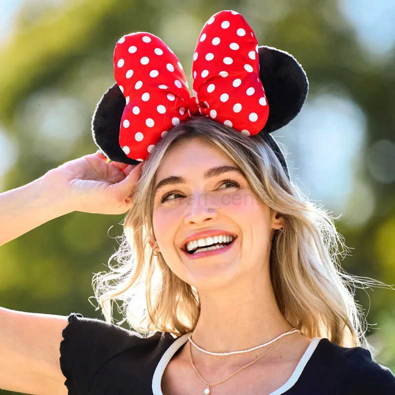 Disney Sequin Headband Mickey Mouse And Friends Ear Star-Spangled Banner Headband For Adults Disneyland Headwear Birthday Gift H251220