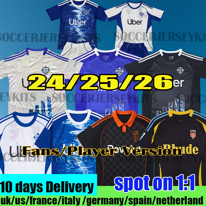 como 25 26 Soccer Jerseys NICO PAZ PERRONE VERDI BASELLI Fourth Special Men Kids football Jersey shirts Kit 24 25 26