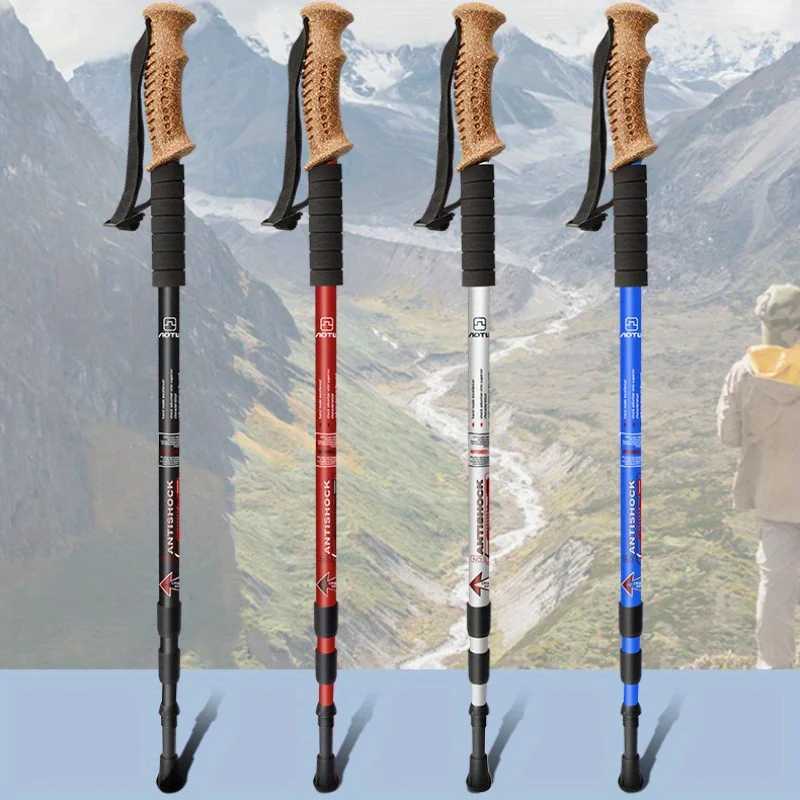 Outdoor Hiking Poles Walking Stick Strong Aluminum Alloy Material for Outdoor Hiking Camping Adventure Hiking Accessories Stick G251220
