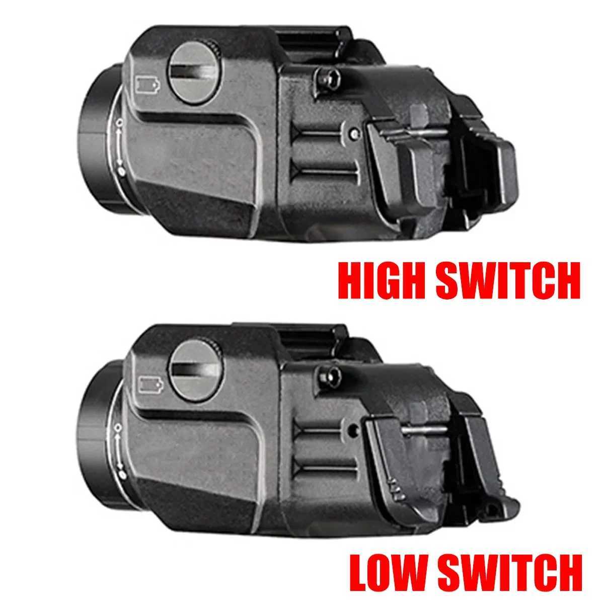 TLR 7 TLR 7X TLR 1 HL Pistol Scout Light LED Strobe Flashlight for Airsoft G lock 17 Taurus 20mm Rail 500 lumens RechargeableT251220