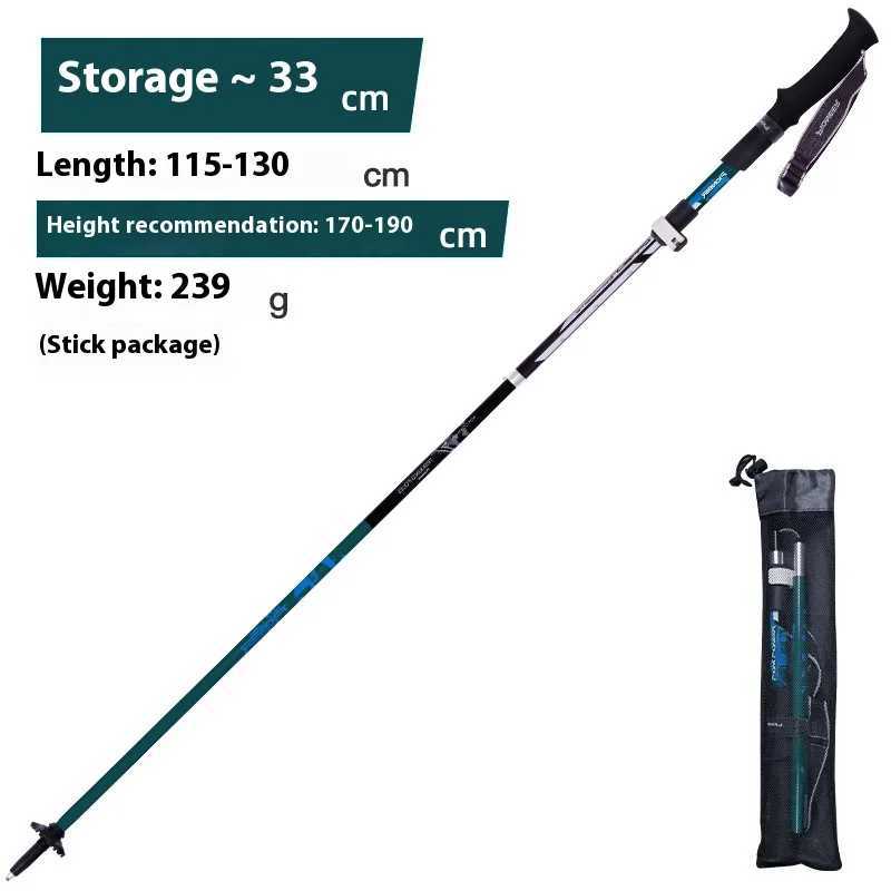 Trekking Poles Shock Absorption Foldable Ultralight Hiking Pole Suitable For Outdoor Camping Mountaineering Backpacking And Trip G251220