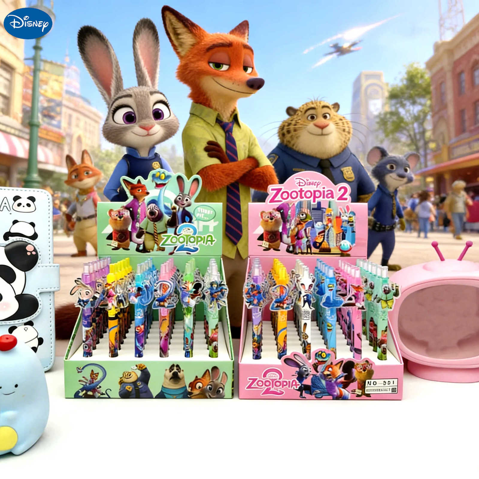 Disney Zootopia Cute Pens Disneys Judith Nick Student Kawaii School Supplies Kids Gel Pen Stationery Office Accessories Children Gift H2512201