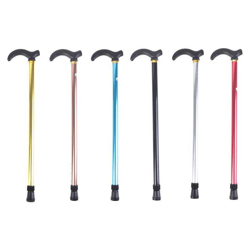 Adjustable Walking Stick 2 Section Stable Anti-Skid Crutch Old Man Hiking Cane G251220