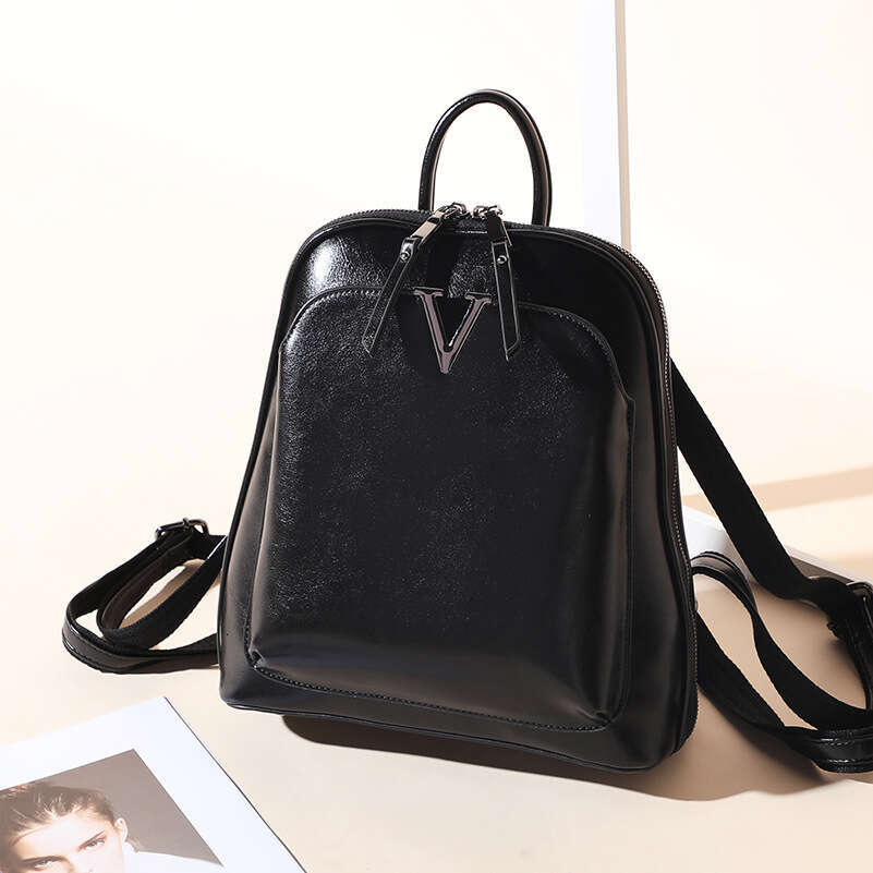 Luxury bag designer handbag Hobo new street trend leather goods solid color small square bag genuine leather car stitching women's backpack