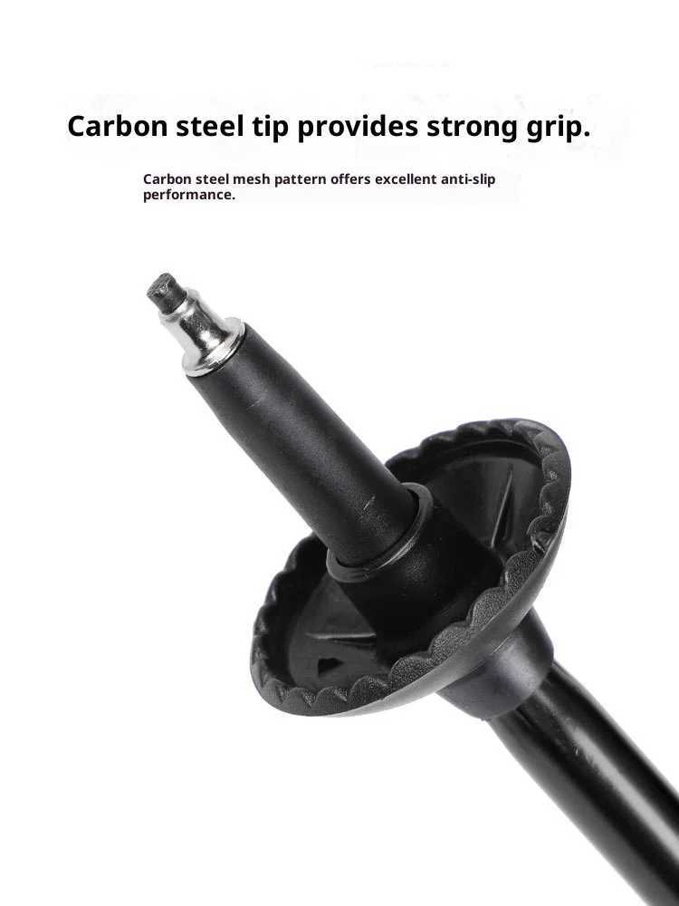 Aluminum Alloy Telescopic Trekking Poles Lightweight Elderly Walking Stick for Outdoor Hiking Travel G251220