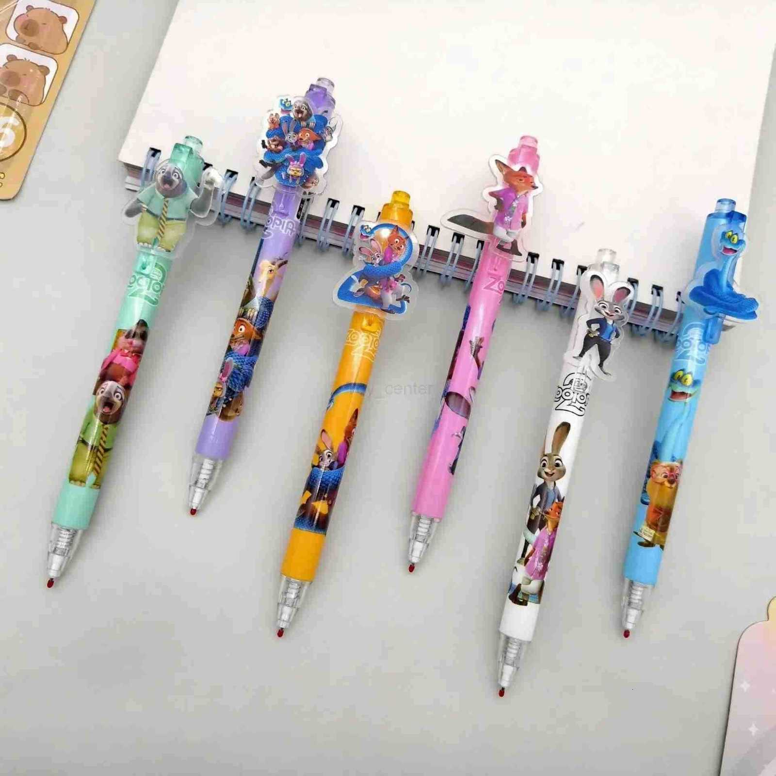Disney Zootopia Cute Pens Disneys Judith Nick Student Kawaii School Supplies Kids Gel Pen Stationery Office Accessories Children Gift H2512201