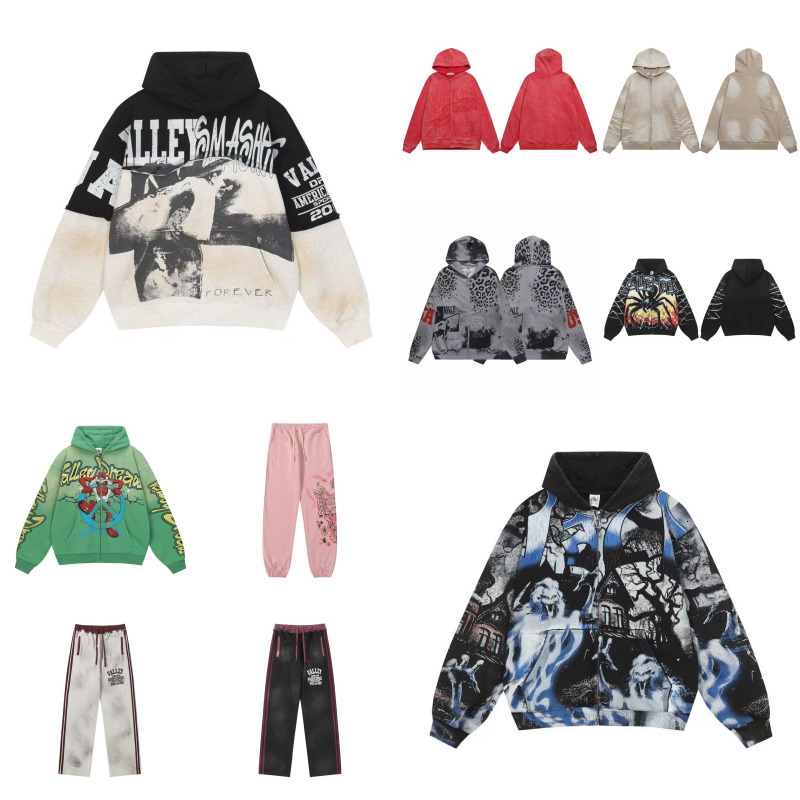 Vale Hoodie Designer Men's Valley Dreams Hoodie Val Retro Figure Print Loose Casual Hoodie For Men And Women In Autumn And Winter 35