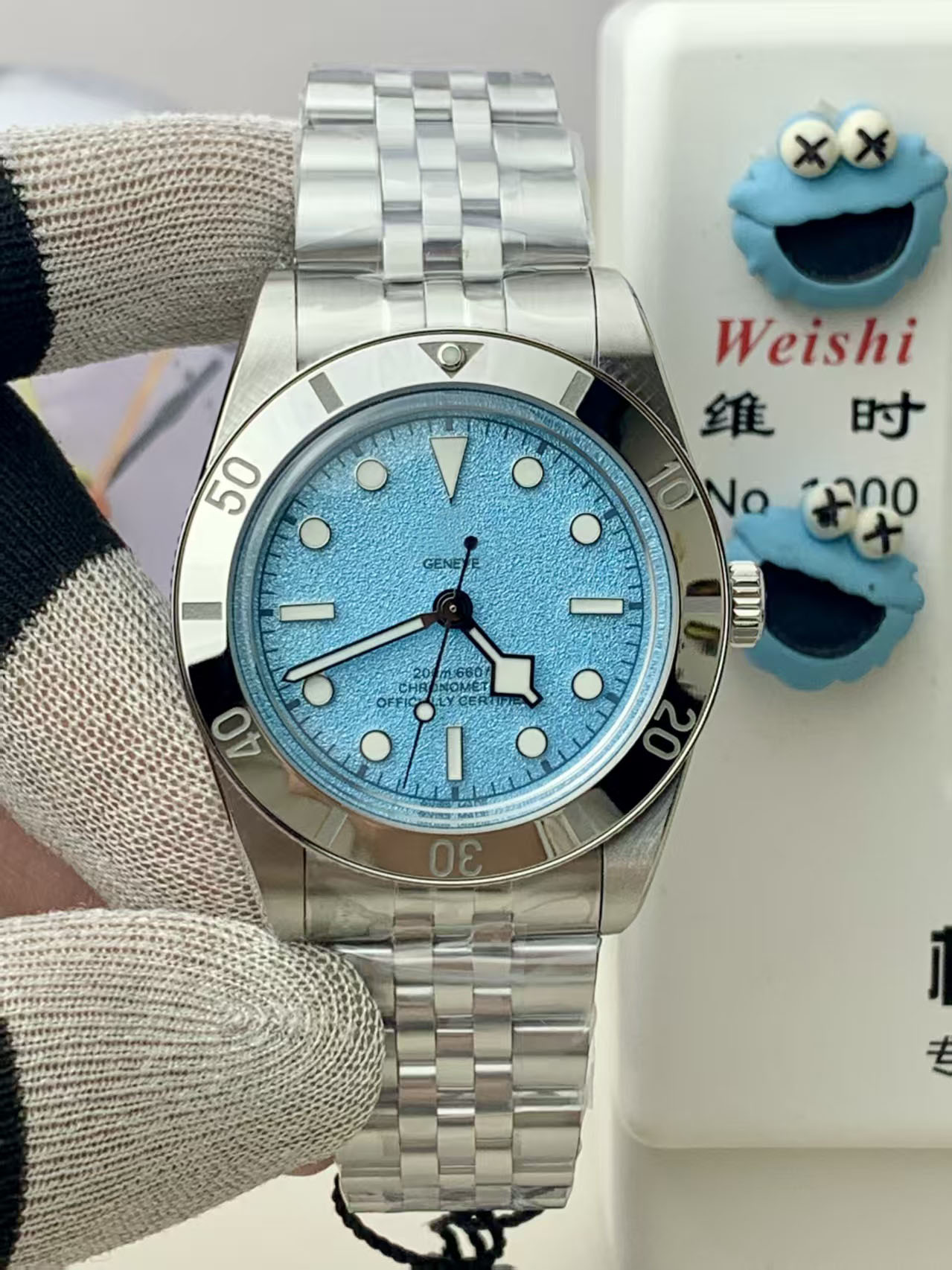 BlackBay 54 M79000 Mens Watch Lagoon Blue Luxury Wristwatch Stainless Steel Automatic Sapphire Crystal Power Reserve ZF