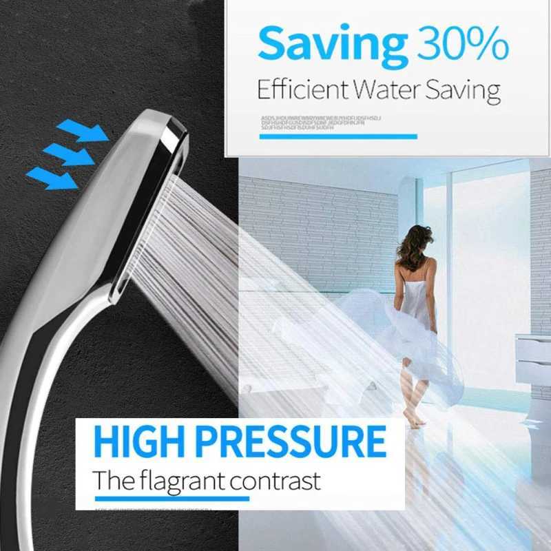 Square 300-hole high-pressure rain shower nozzle shower head water-saving water flow with chrome-plated ABS bathroom accessories C251220