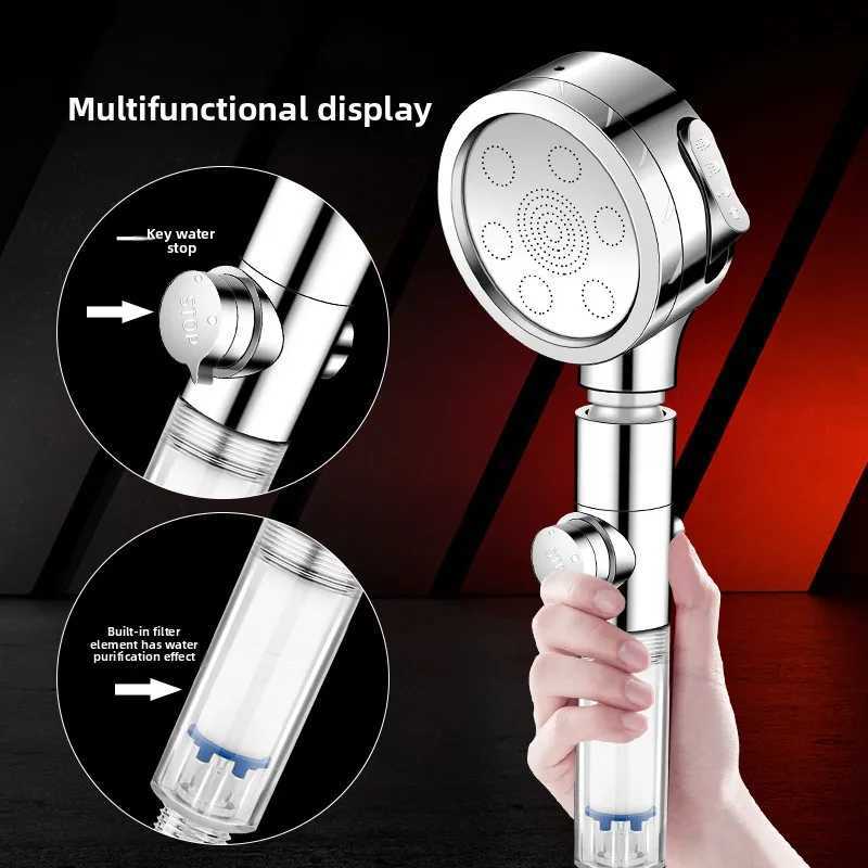 4-Speed Adjustable Filtering Shower Head - Easy Install Hotel Spa Water Flow C251220