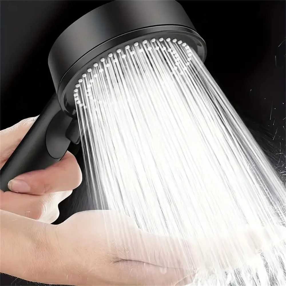 5 Modes Pressure Boost Shower Head Multifunction Adjustable Large Water Yield Shower Nozzle Massage Shower Bathroom Accessories C251220