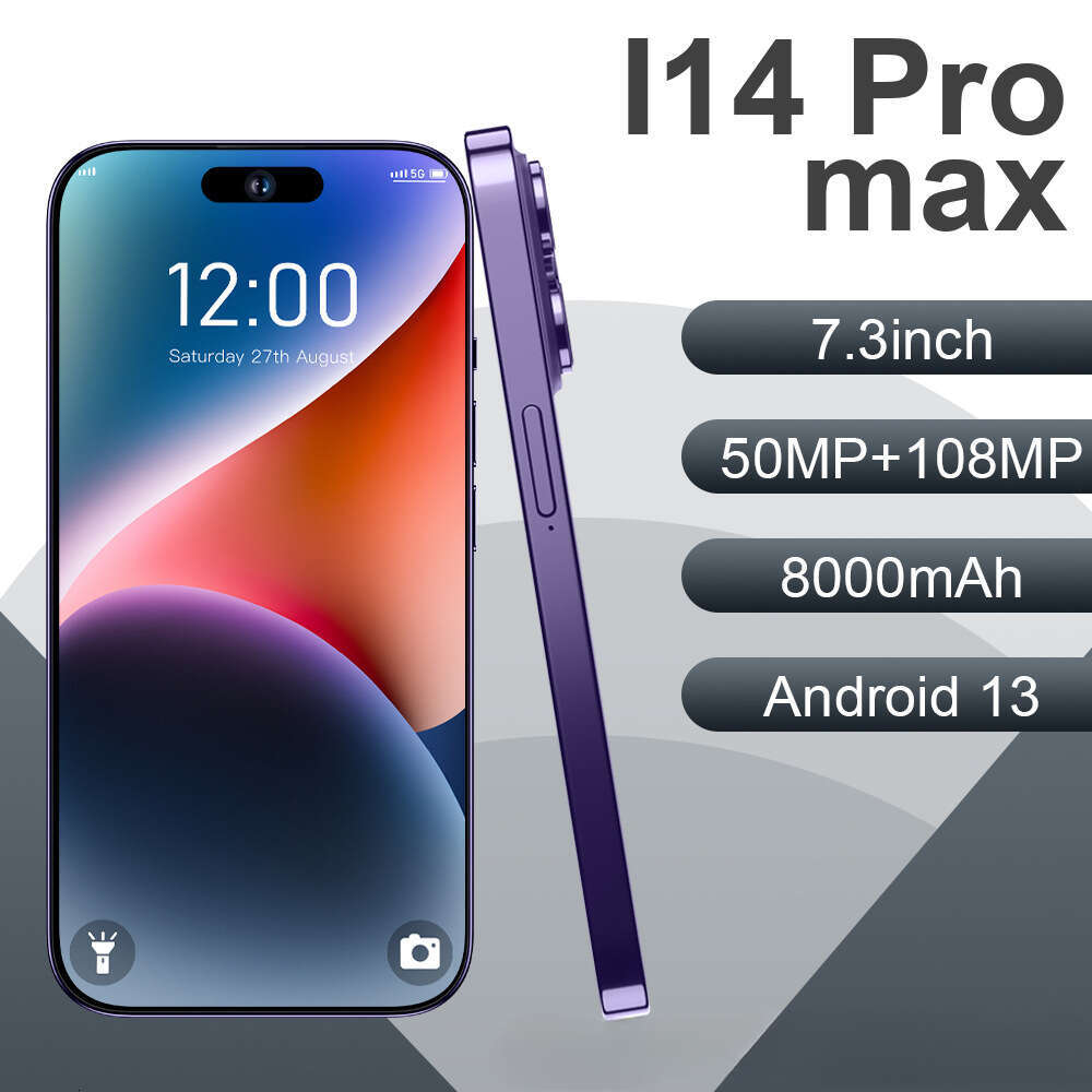 Renowned brand cross-border exclusive smartphone i14 Promax large screen 16+1T memory, brand new 4G smart Android phone
