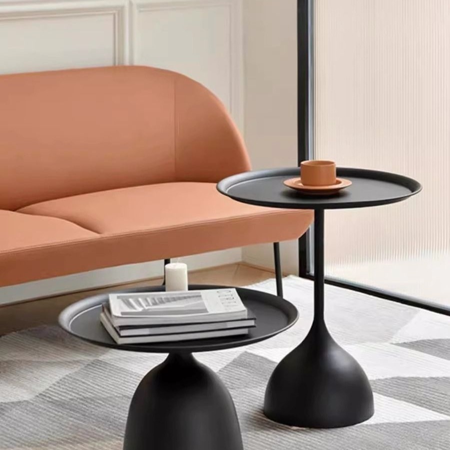 M12203 Creative modern minimalist round corner table for small apartments