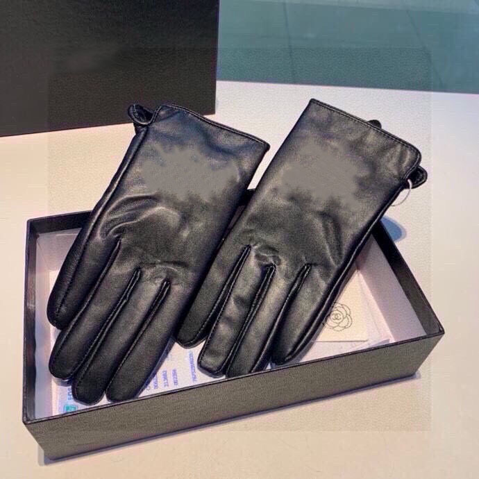 Winter leather sheepskin designer men's and women's multi-purpose outdoor hiking and cycling gloves Christmas birthday gift