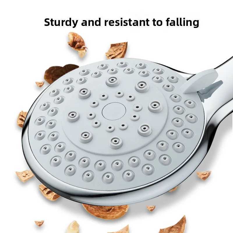 Five-mode high-pressure shower head - Durable and shock-resistant design with abundant water output suitable for various bathr C251220