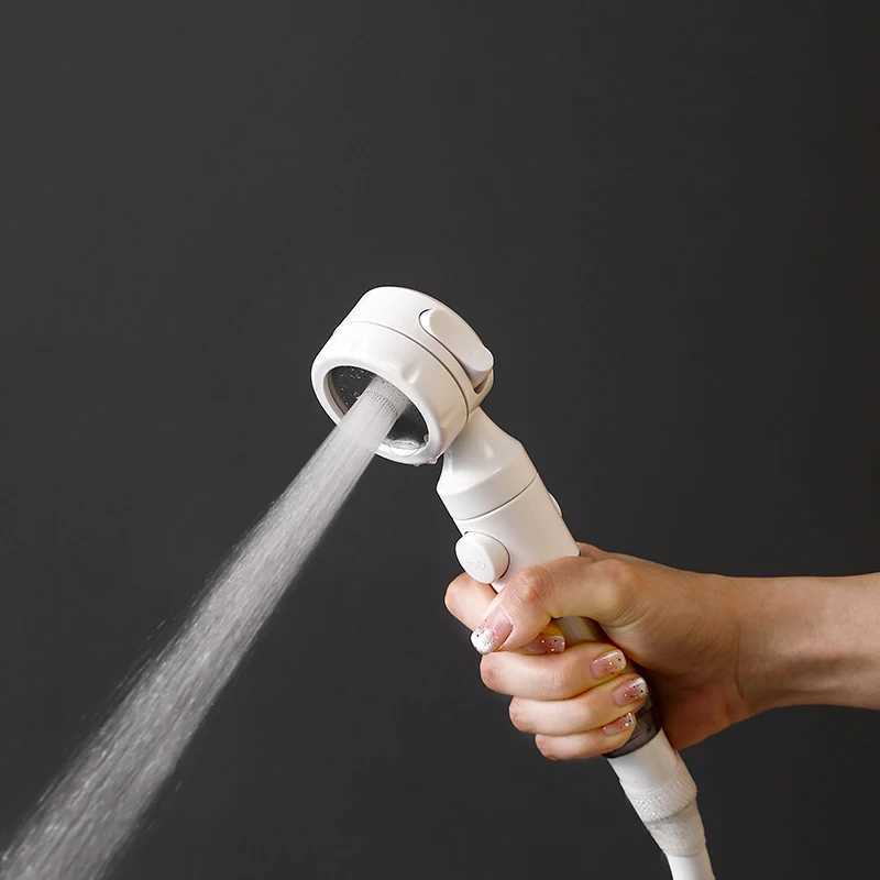 Pressurized Filter Shower Head Water Purifying and Antibacterial Nozzle Portable Shower Head for Traveling Business Trips Hotel C251220
