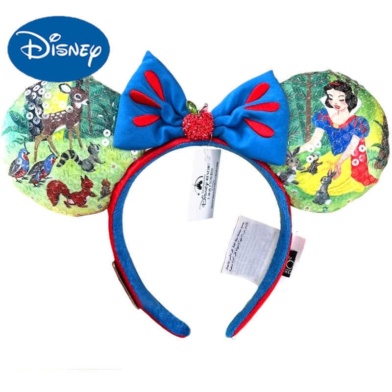 Disney Snow White 100th Anniversary Edition Mickey Mouse Headband Cosplay Accessories Minnie Ear Bambi Apple Headwear Girl Gift H251220