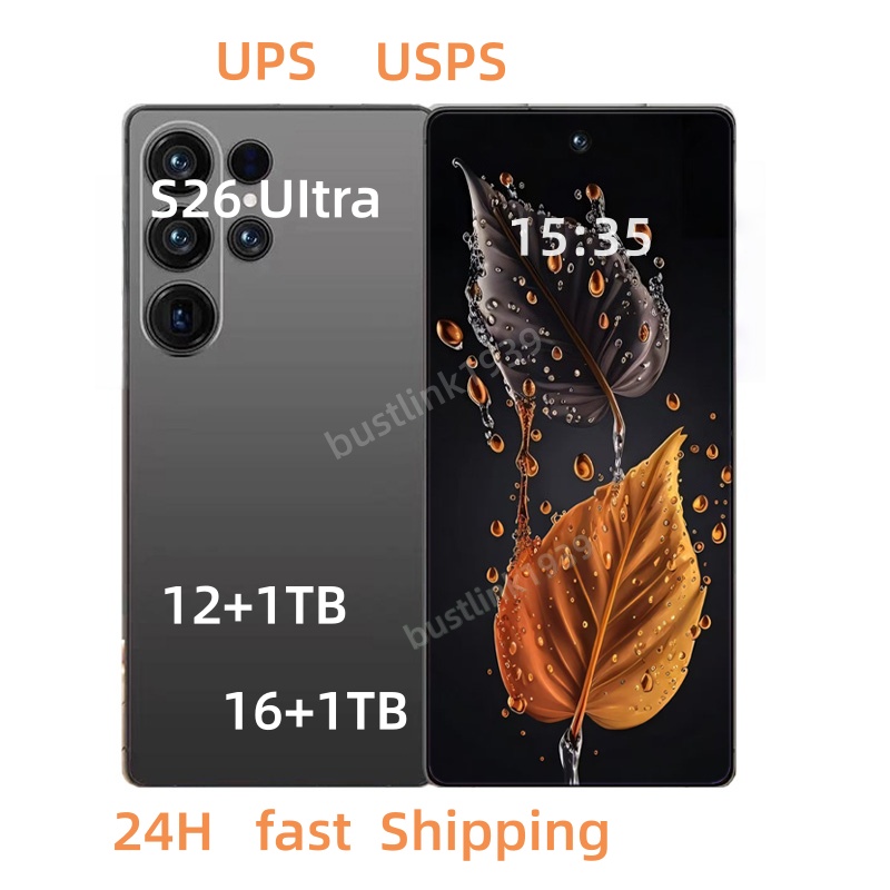 6.9inch 5G S26 S25 Ultra Phone Unlocked English Touch Screen Phone Local Warehouse Android Smartphone Camera Phone HD Display Face Recognition 1TB