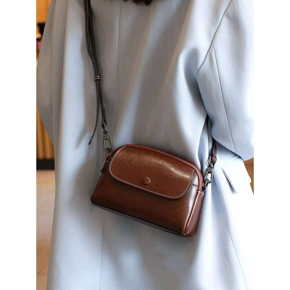 YANATARI Mini Small Genuine Leather Vintage Crossbody Bag Luxury Phone Shoulder Mobile Bag For Women tote bag