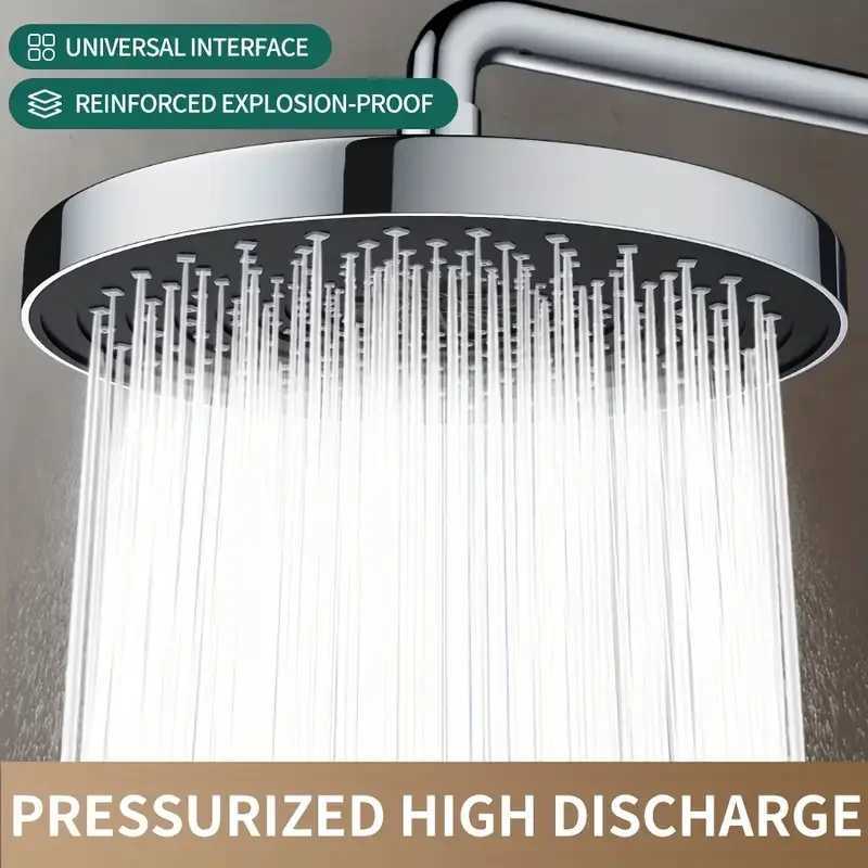 Large Flow Rainfall Shower Head 25cm Top Sprayer High Pressure Shower Head Water Saving Shower Faucet Bathroom Accessories C251220