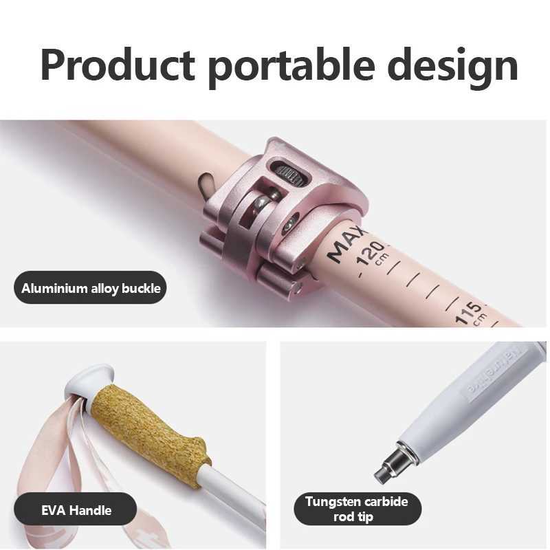 Naturehike 2025 Light Trail 5-EXT Five-Section Carbon Fibre Folding Trekking Pole Portable Storage Multi-Scene Support Pole G251220