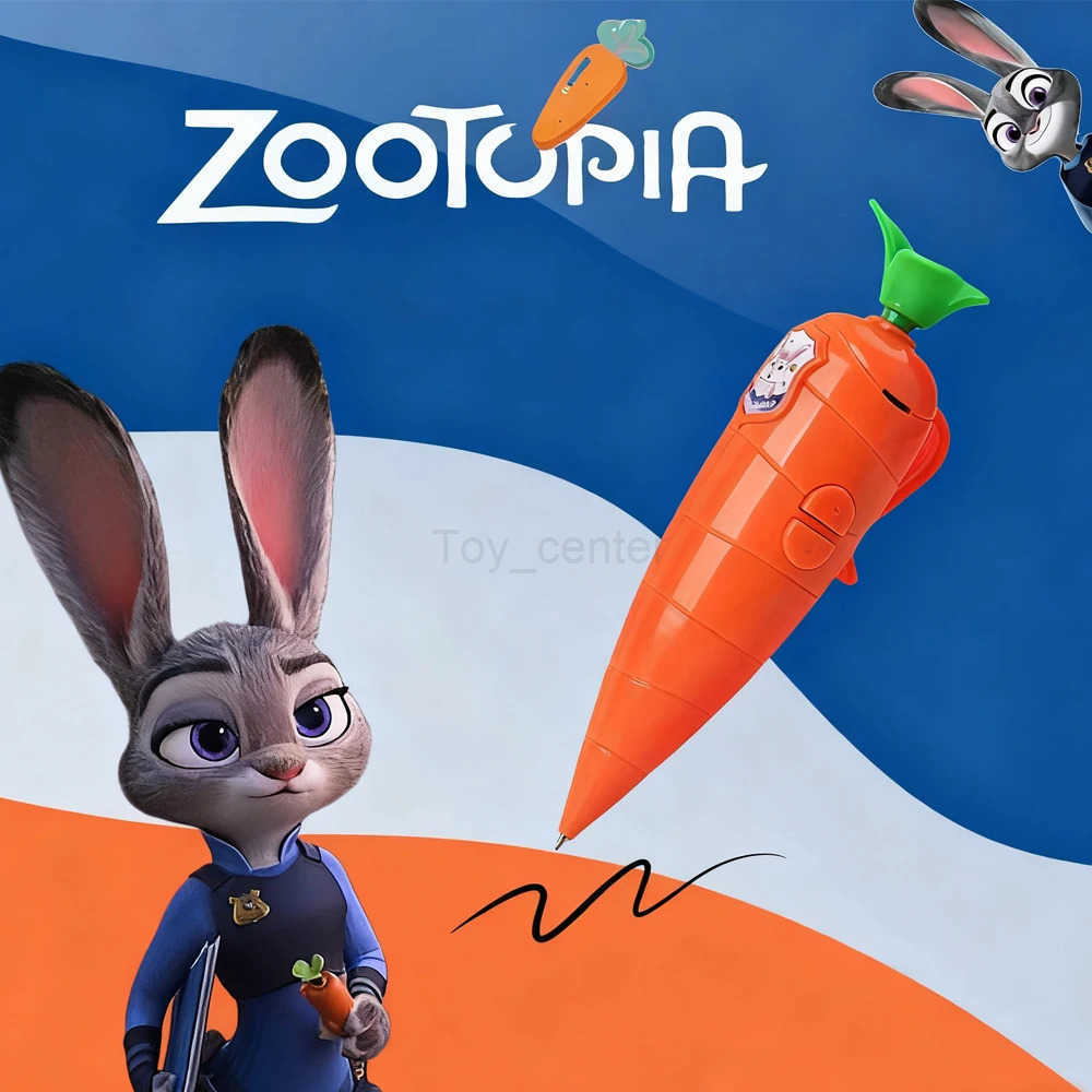 Disney Zootopia Judy Hopps Carrot-Shaped Voice Recording Ballpoint Pen for School and Office Stationery Creative Novelty Stationery H2512201