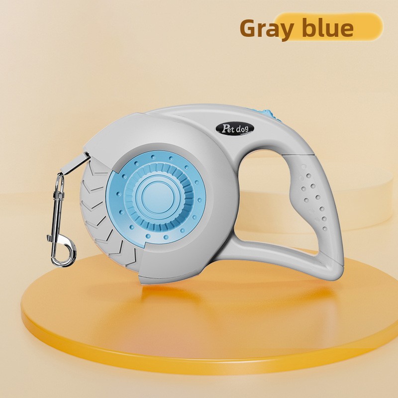 Heavy Duty Chain Leads Retractable Dog Leash with Anti Rust Metal Hook for Large Dogs Pet Walking Training