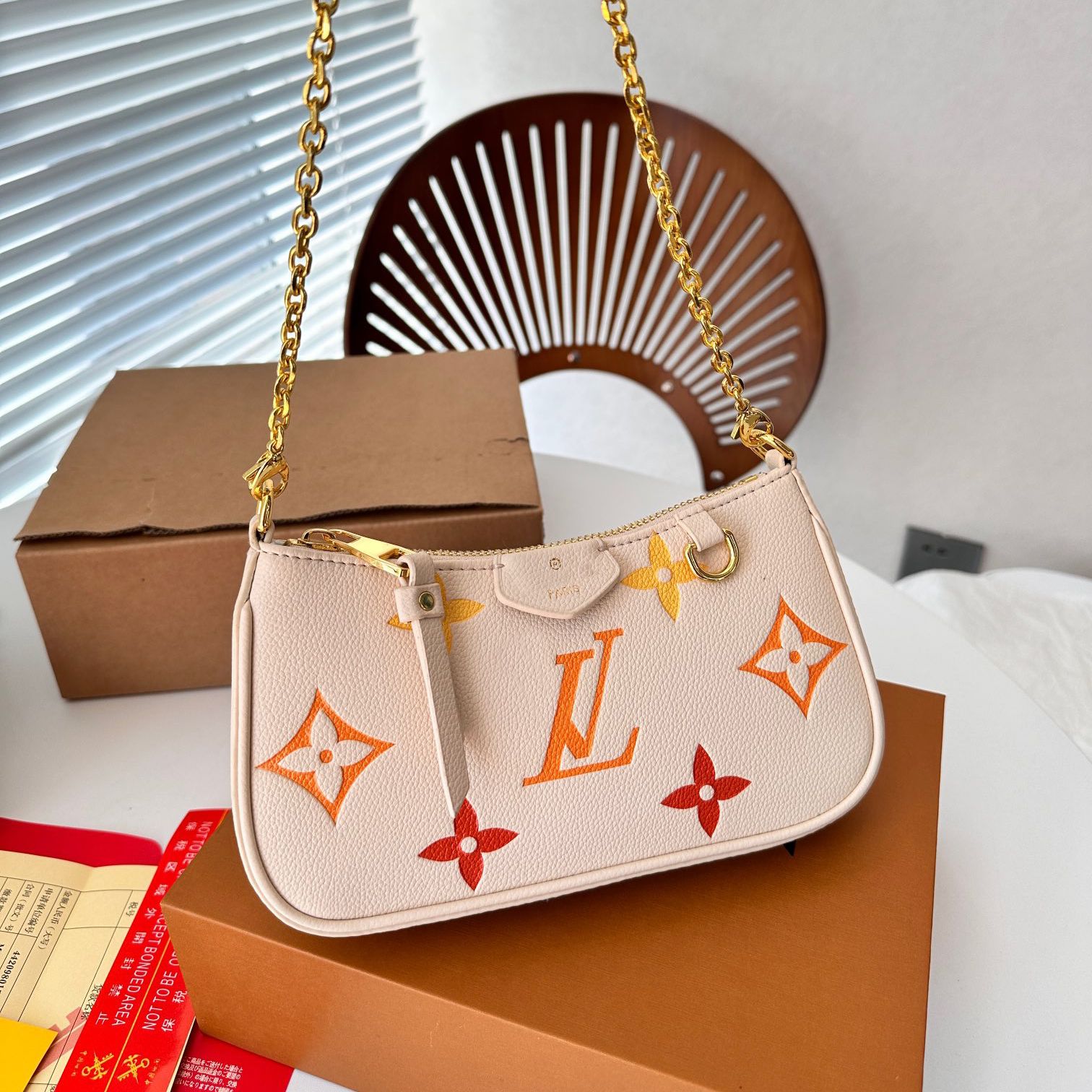 Designer Bag Shoulder Bag L Bag Top Luxury Designer Wallet Shoulder Bag Women Classic Flower Pochette Felicie Bag Leather Clutch Female Messenger Bag Walle 10A